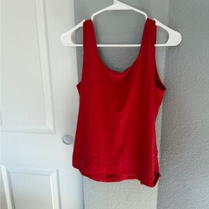 Ann Taylor Vibrant Red Tank Top